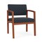 Lesro Lenox Wood Wide Guest Chair Wood Frame, Cherry, RS Night Sky Upholstery LW1201 - alternate 1